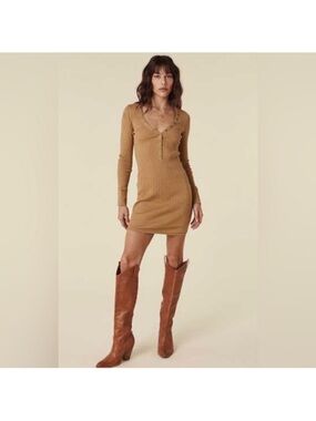 Spell Stella ribbed tshirt dress